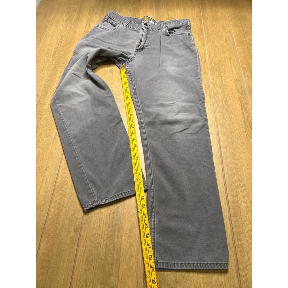Carhartt Pants Mens Sz 34 Gray Relaxed Fit Workwear Utility Actual Sz 33x29 - Picture 6 of 15